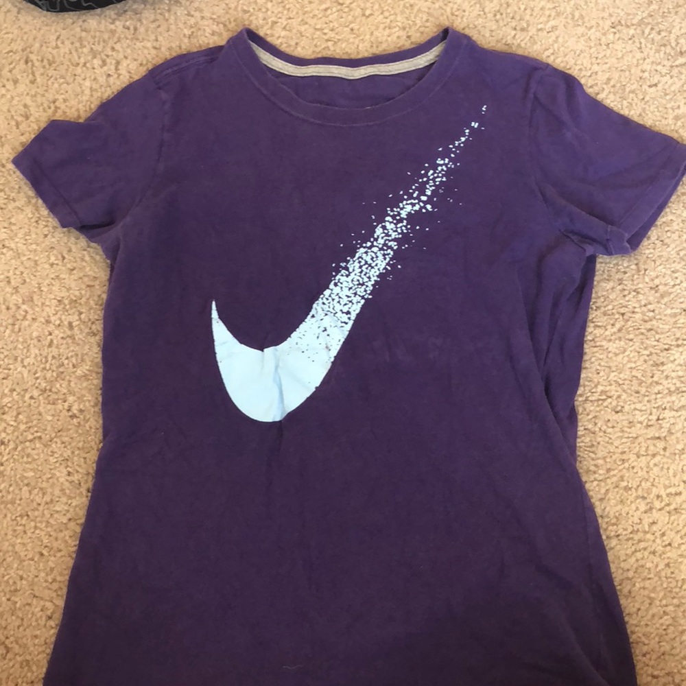 Purple Nike shirt
